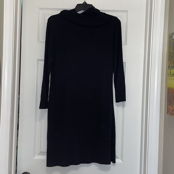 ✨Ruby Ribbon Black Long Sleeved Cowl Neck Sweater Dress - Picture 4 of 4